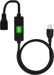 (3Feet) 3-Prong Outdoor Waterproof Extension Switch Cord, In-Line On/Off Switch