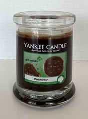 Yankee Candle Girl Scouts Thin Mints 8oz. Candle Single Wick New Chocolate Mint