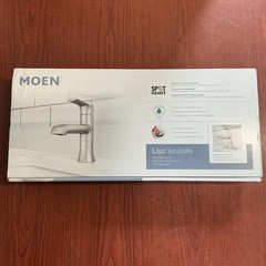 NEW Moen Liso Single Handle Bathroom Faucet 84540SRN Brushed Nickel Finish B77