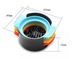 3-in-1 Egg Slicer Cutter & Strawberry Divider – Boiled Egg Slicing Tool