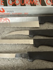 Vtg Ginsu 2000 10 Piece Gourmet Cutlery Knife Set As Seen On TV Open Box