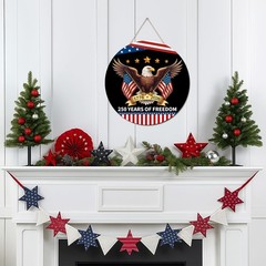 250 Anniversary American Door Sign 4th of July US 250 Years of Freedom 1776-2026