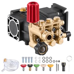 Pressure Washer Pump 3/4″ Shaft Horizontal Triplex Plunger 3300 PSI 2.5GPM
