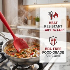 Kodreat 5 Pieces Silicone Spatula Set BPA Free Non Stick Rubber 5, Multicolor