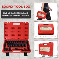 3/8 In. 50 Piece Milwaukee 6 Point Impact Socket Ratchet Drive and Metric Set