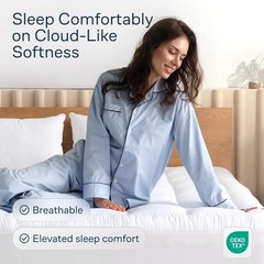 4 Inches Thick Mattress Topper Quilted Cooling Mattress Topper Pad