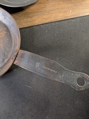 Vintage Steel Crepe Omelette Frying Pan 6.5″ Made in France 16 Lot of 2