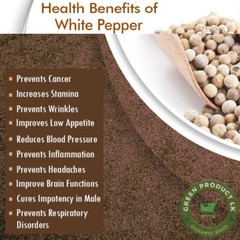 White Pepper ground powder | Ceylon Premium Quality | Organic ALL Natural spices