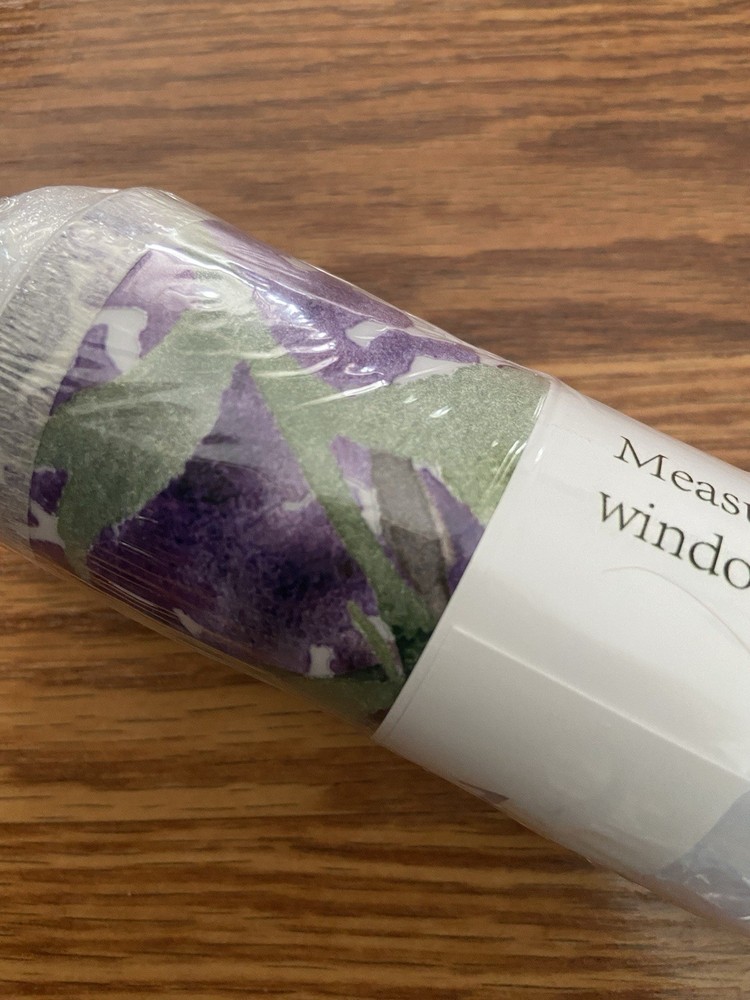 Lilac Window Privacy Static Cling Glass Film Flower Decor 11.02×35.43in/28x90cm