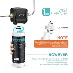 Frizzlife FK-HF Replacement Cartridge with Filter Loaded – for FK99 Under Sin…