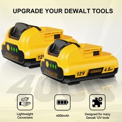 2Pack 12v 4.0Ah 12 Volt Max Lithium Battery For Dewalt DCB127-2 DCB120 DCB121 US