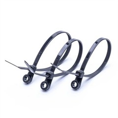 100Pc Nylon Cable Ties with Screw Hole Car Accessory Fixed Head Cable Ties