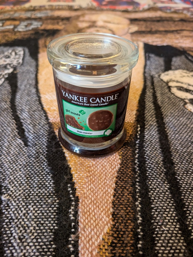 NEW YANKEE CANDLE THIN MINTS Cookie GIRL SCOUTS 8 oz Discontinued RARE SCENT