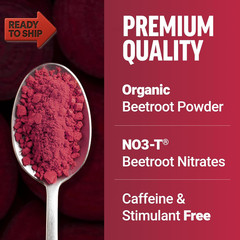 Total Beets Superfood Beet Root Powder with Nitrates to Support Circulation, Bl