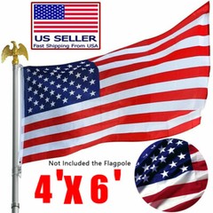 4×6 Ft American Flag w/ Grommets – United States Flag – US Flag – USA America.