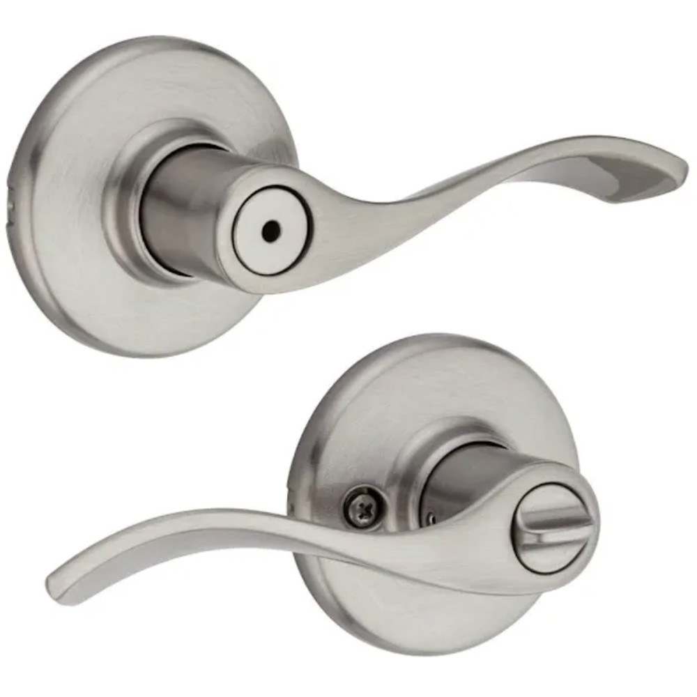 Kwikset Balboa Satin Nickel Bed/Bath Privacy Door Lever (93001-885)