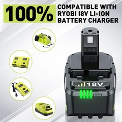 8.0Ah for RYOBI P108 Li-Ion 18V Battery PBP005 LITHIUM-Ion P103 P107 P108 NEW