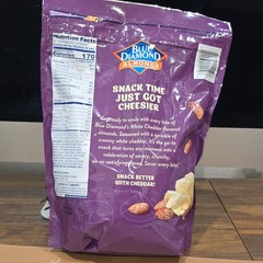 Blue Diamond White Cheddar Almonds Snack Mix 1kg Ketogenic Certified