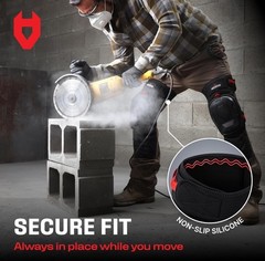 NoCry Professional Work Knee Pads for Construction w/Ankle Support ~ NC-SG-KP