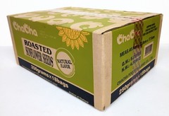 ChaCha Organic Roasted Sunflower Seeds All Natural Unsalted Flavor 18 Bag Case