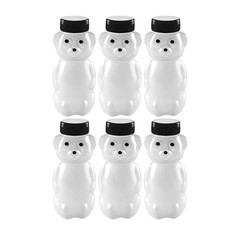 CV: 12 Ounce Cloudy Bear w/ Black Flip Top Lids – BPA Free, Hand Wash Only – 6pk
