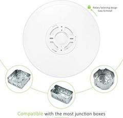 4 Pack 24W LED Flush Mount Ceiling Light Ultra Thin Round White 3000k/4000/6500K