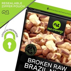 NUT CRAVINGS – Raw Broken Brazil Nuts, Unsalted, No Shell, Whole, (16oz – 1…