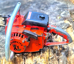 VTG Homelite Super XL Chainsaw Runs Well READ Description See Video