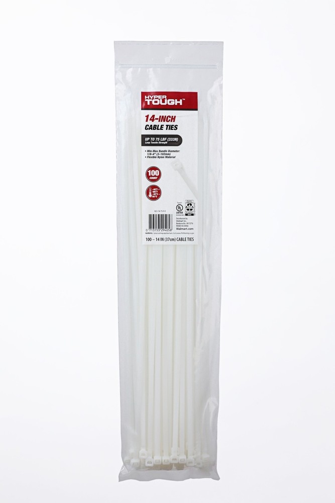 14inch Cable Tie Natural 100Pcs