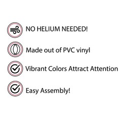 Replacement Balloons for Reusable Balloon Kit | Balloons Only | 5 Multi Balloons