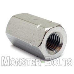 Stainless Steel Hex Coupling Nuts, A2 / 18-8 DIN 6334 – Metric M5 M6 M8 M10 M12