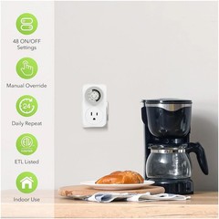 1-10 Pack Indoor 24-Hour Mechanical Outlet Timer Plug Indoor 2 or 3 Prong