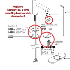 Moen Align One-Handle Bathroom Faucet Chrome 6190 *read description*