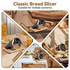 Vanerepok Upgrade Manual Bread Slicer for Homemade Sourdough With Conveyor Belt