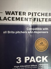Fil-Fresh NSF Certified Pitcher Water Filter, Replacement 3 Pack Sealed Inside