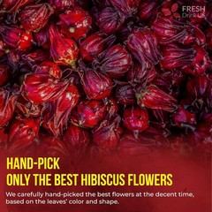 , Premium 140 Hibiscus Flowers Tea Bags, 100% Natural, Handmade & Pure from Hibi