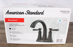 American Standard Rumson 4″ Bathroom Faucet Matte Black Open Box (No Drain)