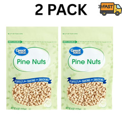 Great Value Pine Nuts 4 oz Pack of 2 Premium Cooking Baking Nuts