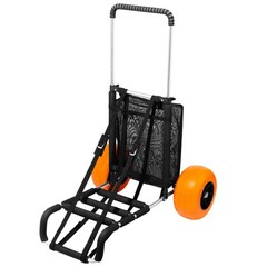 VEVOR Beach Sand Cart Beach Wagon for Sand 12 in Foam Wheels Beach Gardening