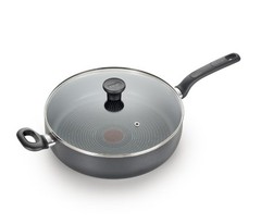 T-fal Easy Care Nonstick Cookware, Jumbo Cooker, 5 Quart, Grey