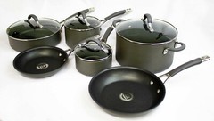 Circulon Radiance Hard Anodized Nonstick Cookware Pots & Pans Set, 10 Piece