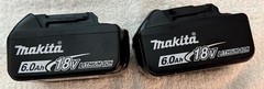 2*GENUINE MAKITA**BL1860B*18V LXT LITH-ION*6.0 Ah BATTERY*WITH CHARGE INDICATORS