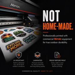 Custom Logo Stickers Vinyl Die Cut Decals Waterproof UV Resistant 2″-20″