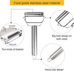 Stainless Steel Potato Peeler Vegetable Grater Fruit Slicer Carrot Cutter Tools