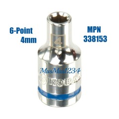 KOBALT 1/4″ Drive Shallow Sockets – SAE Inch Metric MM 6 Point pt – Any Size NEW