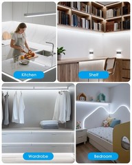 24in Under Cabinet Lighting Strip Plug in with Switch 24in, White