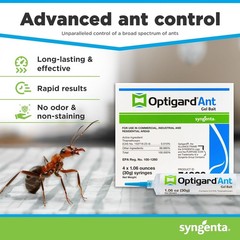 4 Tubes Optigard Ant Bait Gel Pest Control 100% Authentic Authorized By Syngenta