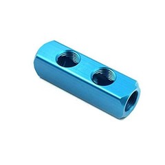 1/2″ Air Hose Inline Manifold Block Splitter, 1/2″ BSPT, 1Pcs 2 Ways 5 Ports