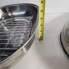 Himark Stainless Steel Oval Roaster Roasting Pan With Lid Rack 18″ X 12.5″