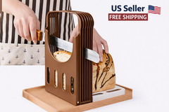 Foldable Compact Bread Slicing Guide – Bake Slicer Cutter for Homemade Bread